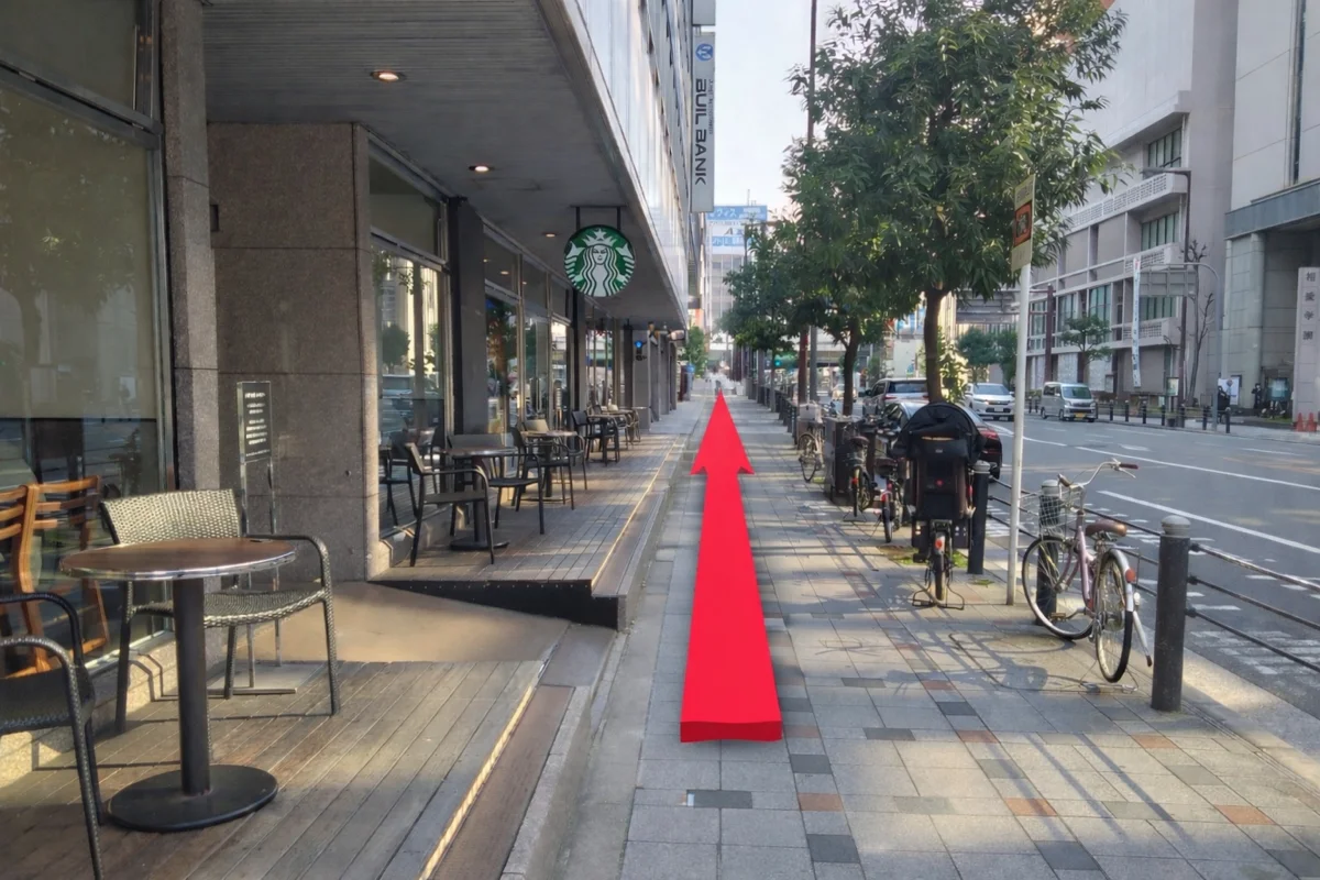本町駅御堂筋線からの道順 5