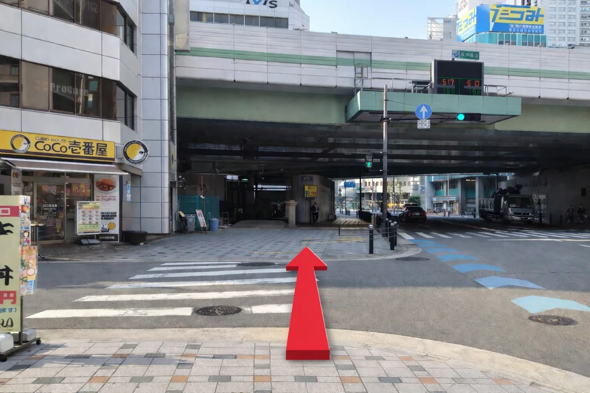 本町駅御堂筋線からの道順 6